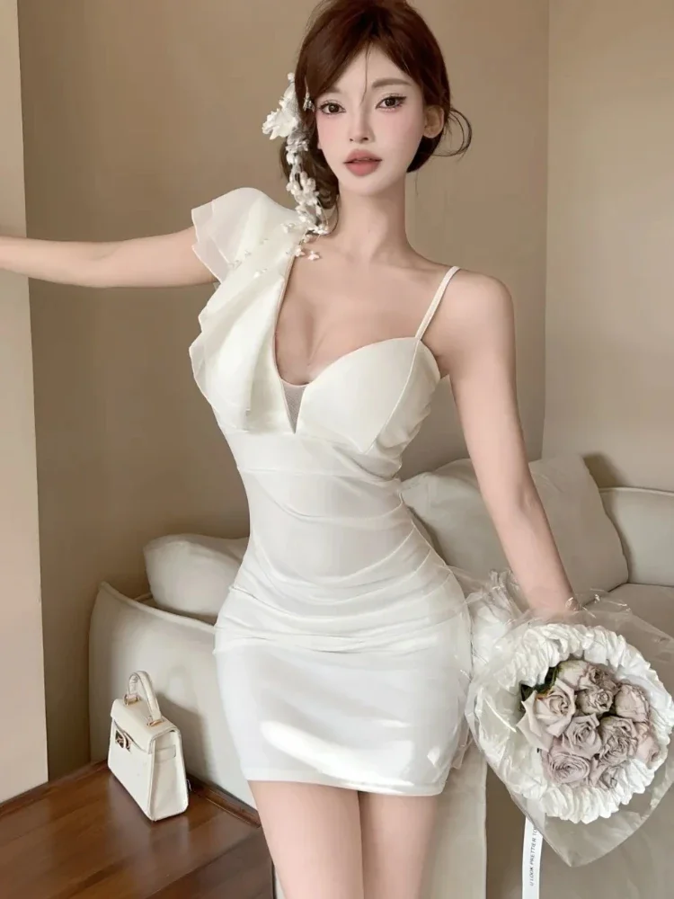 Party Dress Women Asymmetrical Spliced Ruffle Off Shoulder Waist Bodycon Mini Dresses Sexy Backless Slim Club Vestidos
Party Dress Women Asymmetrical Spliced Ruffle Off Shoulder Waist Bodycon Mini Dresses Sexy Backless Slim Club Vestidos