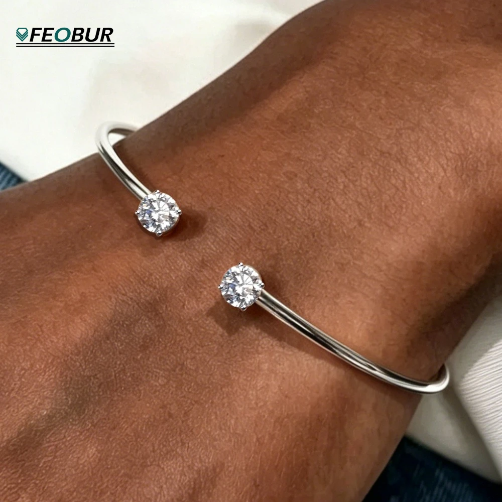 Certified 0.5ct Moissanite Open Cuff Bracelet for Women S925 Silver Plated 18k Gold Classic Lab Diamond Bangles Jewelry Gift
Certified 0.5ct Moissanite Open Cuff Bracelet for Women S925 Silver Plated 18k Gold Classic Lab Diamond Bangles Jewelry Gift