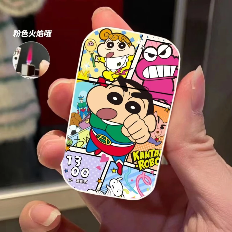 Cartoon Anime Metal Cigar Lighter Pink flame Long Stripe Jet Visible Lighter Outdoor Portable Windproof Lighters Smoking Gadgets
Cartoon Anime Metal Cigar Lighter Pink flame Long Stripe Jet Visible Lighter Outdoor Portable Windproof Lighters Smoking Gadgets
