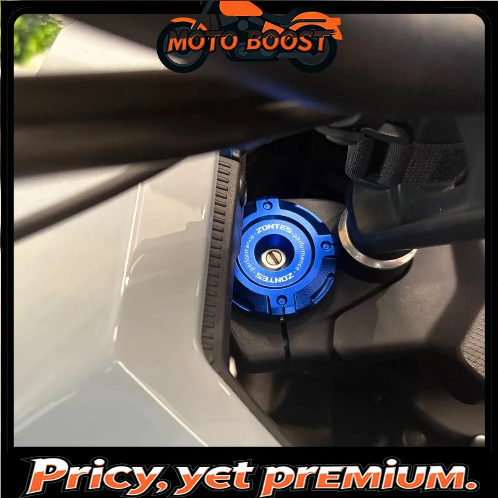 Motorcycle front shock absorber decorative protective cover, aluminum alloy accessory suitable for ZONTES 368G 2024-2025.
Motorcycle front shock absorber decorative protective cover, aluminum alloy accessory suitable for ZONTES 368G 2024-2025.