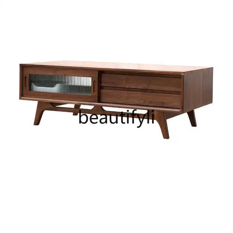 simple retro solid wood coffee table Japanese light luxury living room household small apartment audio-visual storage cabinet
simple retro solid wood coffee table Japanese light luxury living room household small apartment audio-visual storage cabinet
