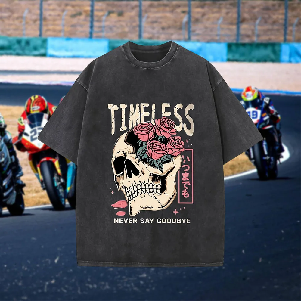 New 100% Pure Cotton Washed Cotton Men's T - Shirt Motorcycle Style Breathable Sweat - Absorbent Stylish Casual
New 100% Pure Cotton Washed Cotton Men's T - Shirt Motorcycle Style Breathable Sweat - Absorbent Stylish Casual