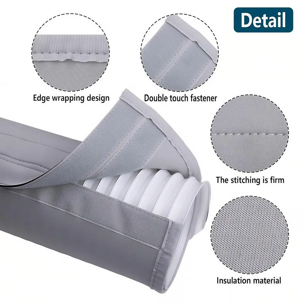 Portable AC Hose Insulation Cover, Waterproof Heat-Insulated Sleeve with 3 Buckle Straps, Fits 5"/5.9" Exhaust Hoses
Portable AC Hose Insulation Cover, Waterproof Heat-Insulated Sleeve with 3 Buckle Straps, Fits 5"/5.9" Exhaust Hoses