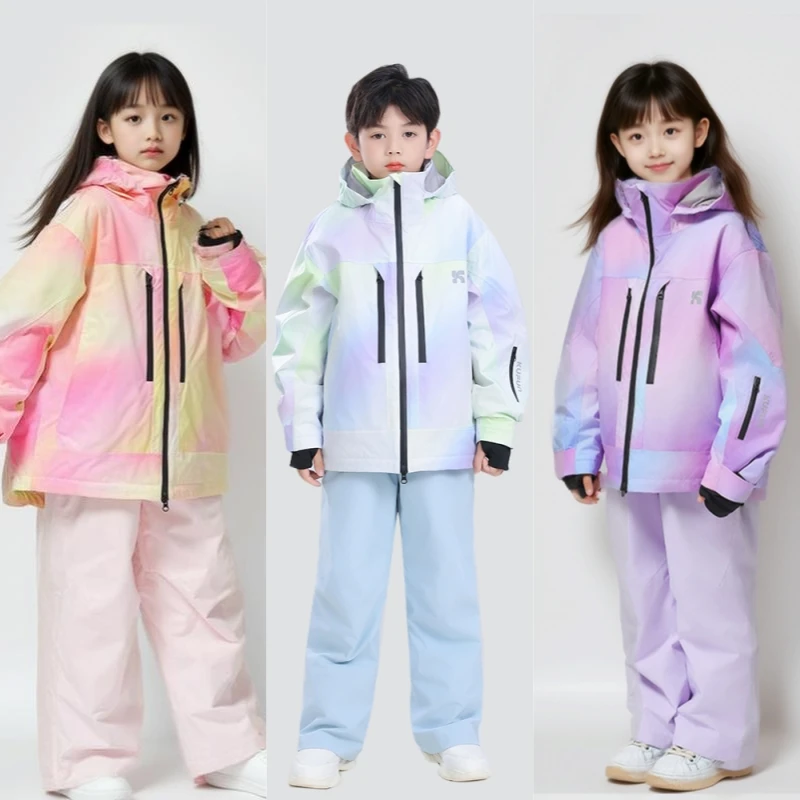 KUFUN Children Ski Wear Waterproof Windproof Thick Snowboard Outfits Boy Girl Snow Winter Jacket Top Pants Trousers Loose Kids
KUFUN Children Ski Wear Waterproof Windproof Thick Snowboard Outfits Boy Girl Snow Winter Jacket Top Pants Trousers Loose Kids