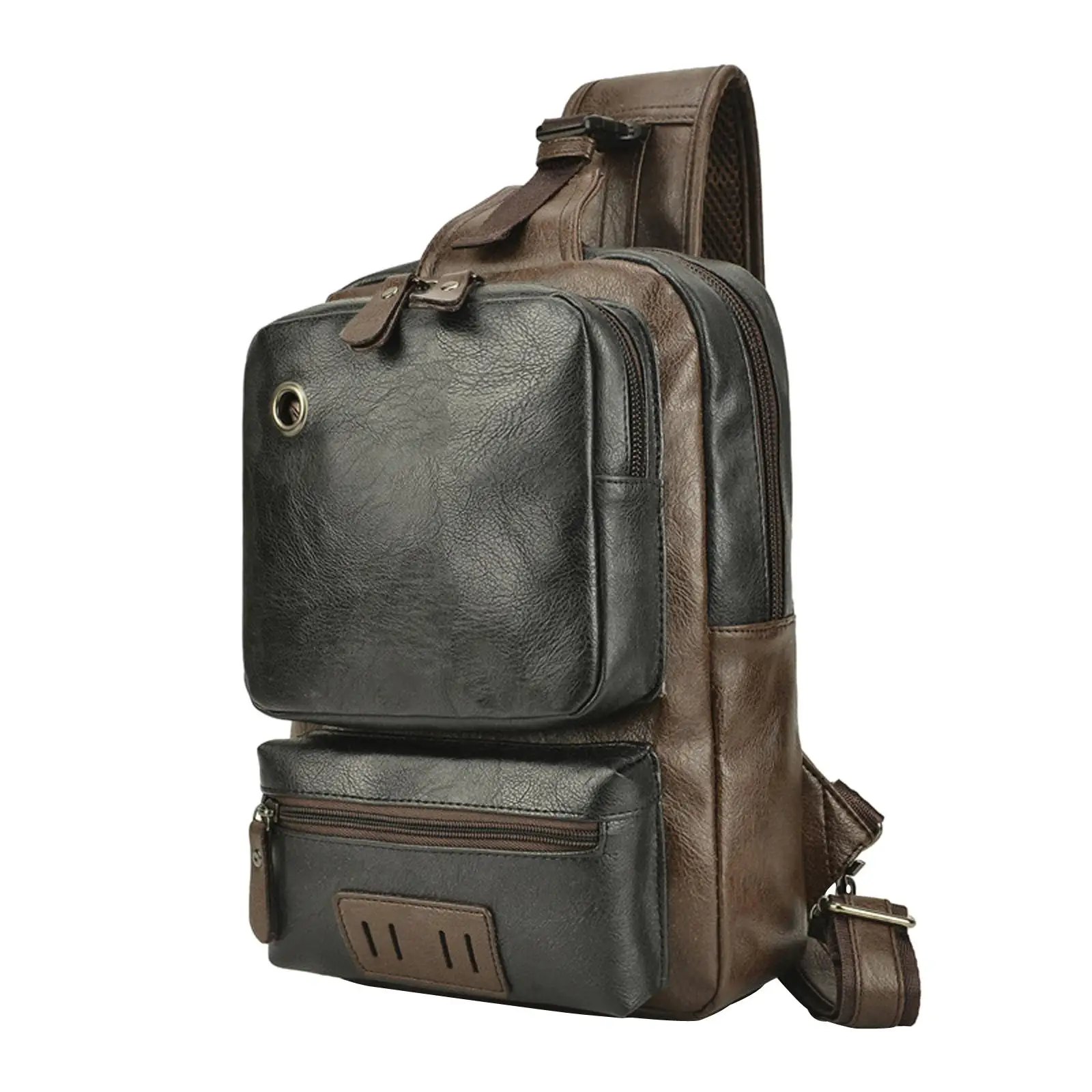 Men's Sling Bag PU Leather with USB Charging Port One Strap Backpack Messenger Bag Waterproof Shoulder Bag for Outdoor Business
Men's Sling Bag PU Leather with USB Charging Port One Strap Backpack Messenger Bag Waterproof Shoulder Bag for Outdoor Business