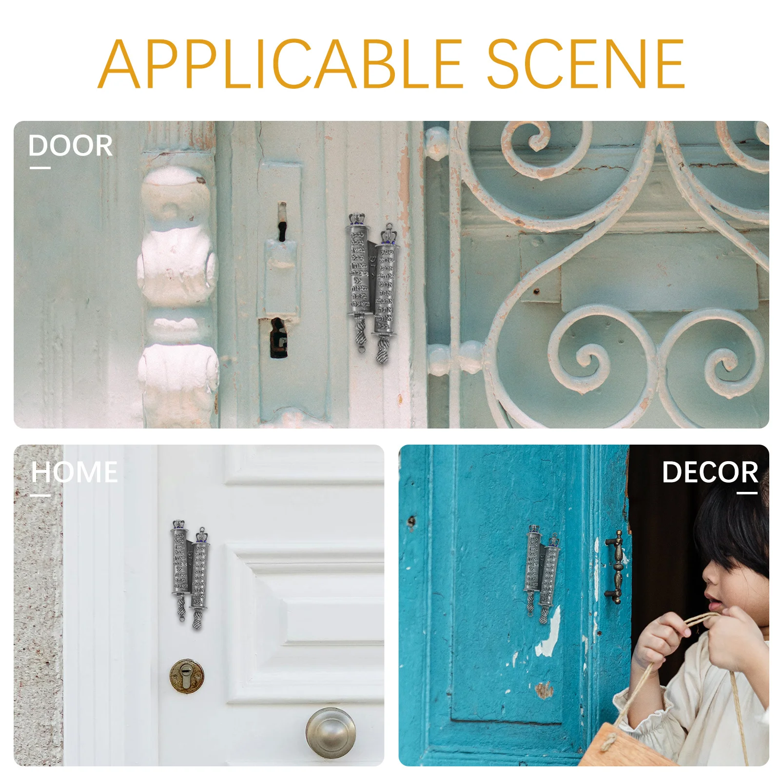 1Set Metal Mezuzah Vintage Design Heavy Mezuzah Plaque Religious Home Decor Jewish Prayer Blessings English Hebrew
1Set Metal Mezuzah Vintage Design Heavy Mezuzah Plaque Religious Home Decor Jewish Prayer Blessings English Hebrew