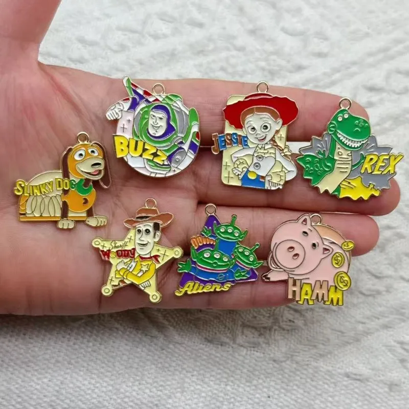 10pcs Toy Story Decorations Cute Alloy Pendant Anime Figures Children's DIY Creative Fashion Jewelry Accessories Gift
10pcs Toy Story Decorations Cute Alloy Pendant Anime Figures Children's DIY Creative Fashion Jewelry Accessories Gift