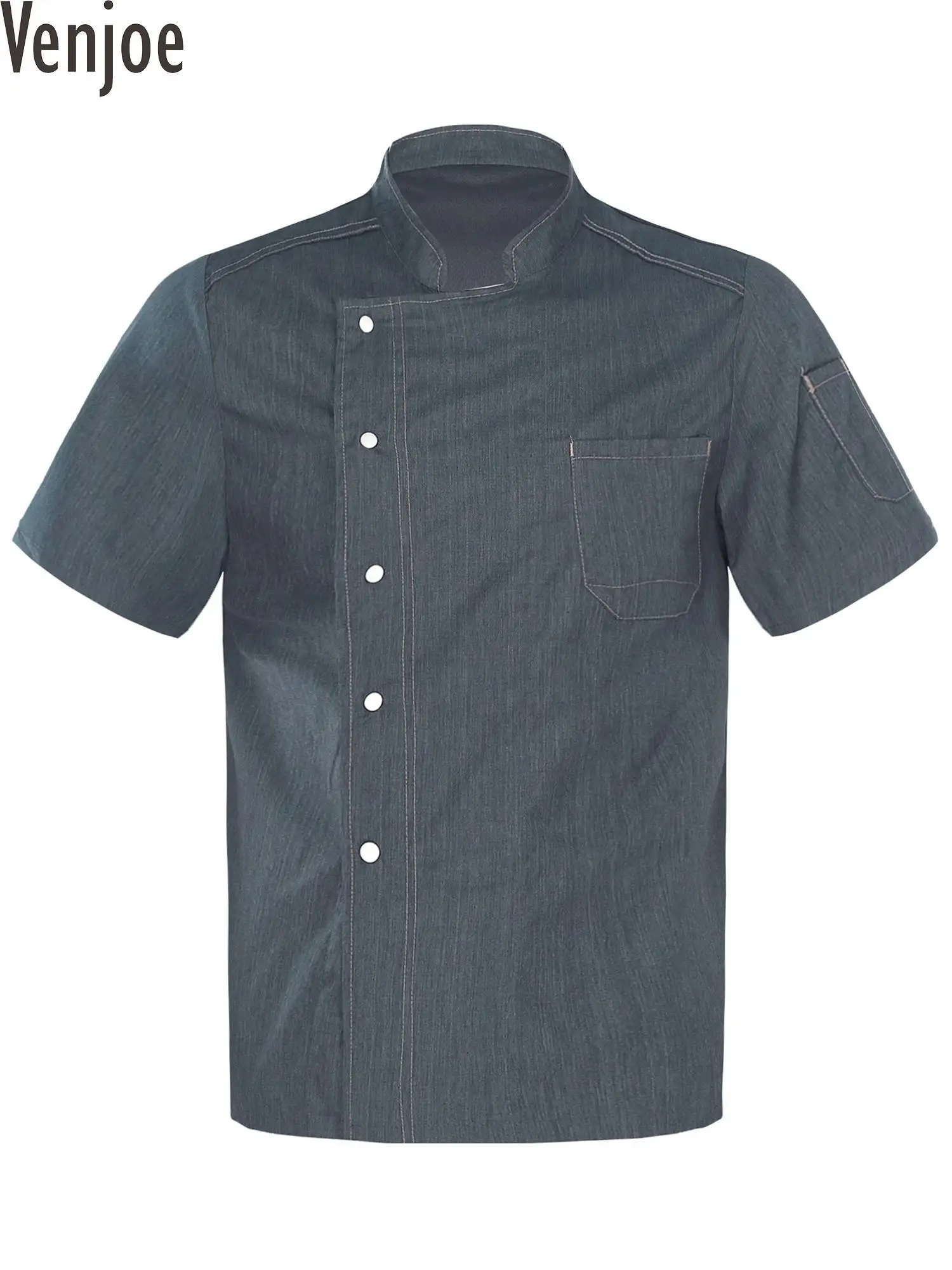 Unisex Mens Womens Kitchen Work Uniform Stand Collar Short Sleeve Chef Jacket Restaurant Hotel Bakery Cooking Apparel Work Wear
Unisex Mens Womens Kitchen Work Uniform Stand Collar Short Sleeve Chef Jacket Restaurant Hotel Bakery Cooking Apparel Work Wear