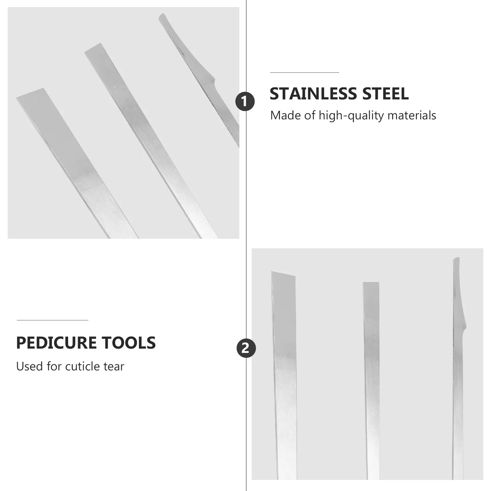 3pcs Stainless Steel Pedicure Kit For Dry Cuticle Nail Care Foot Grooming Tool Ingrown Nail Remover Pedicure Tool Set 
3pcs Stainless Steel Pedicure Kit For Dry Cuticle Nail Care Foot Grooming Tool Ingrown Nail Remover Pedicure Tool Set
