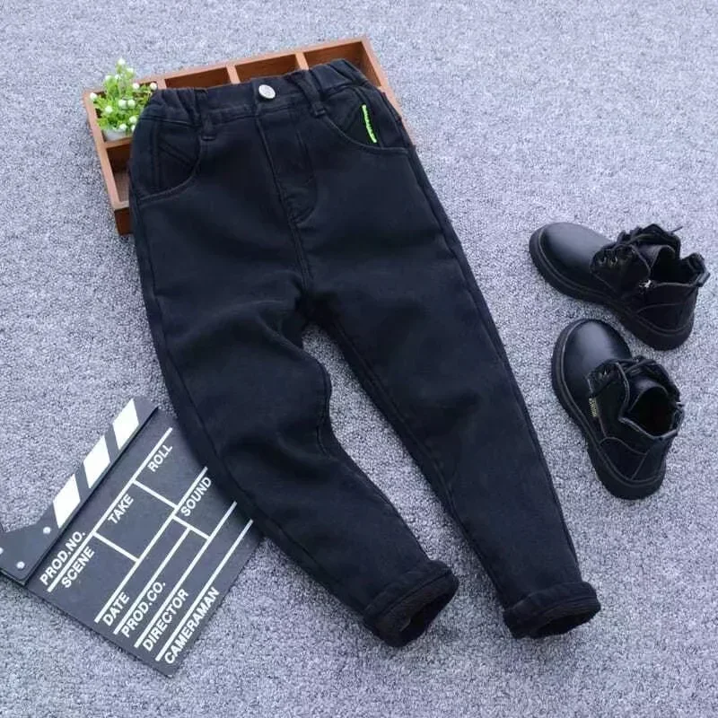 1-11 Yrs Boys Unisex Plus Fleece Winter Pants for Kids Baby Thickening Warm Soft for Boy Children Stretch Fleece Jeans Pants
1-11 Yrs Boys Unisex Plus Fleece Winter Pants for Kids Baby Thickening Warm Soft for Boy Children Stretch Fleece Jeans Pants