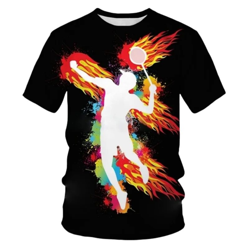 New Summer 3D Badminton Printing T Shirt Children Fashion Fitness Short Sleeves Sports Gym Tee Shirts For Men Unisex Funny Tops
New Summer 3D Badminton Printing T Shirt Children Fashion Fitness Short Sleeves Sports Gym Tee Shirts For Men Unisex Funny Tops