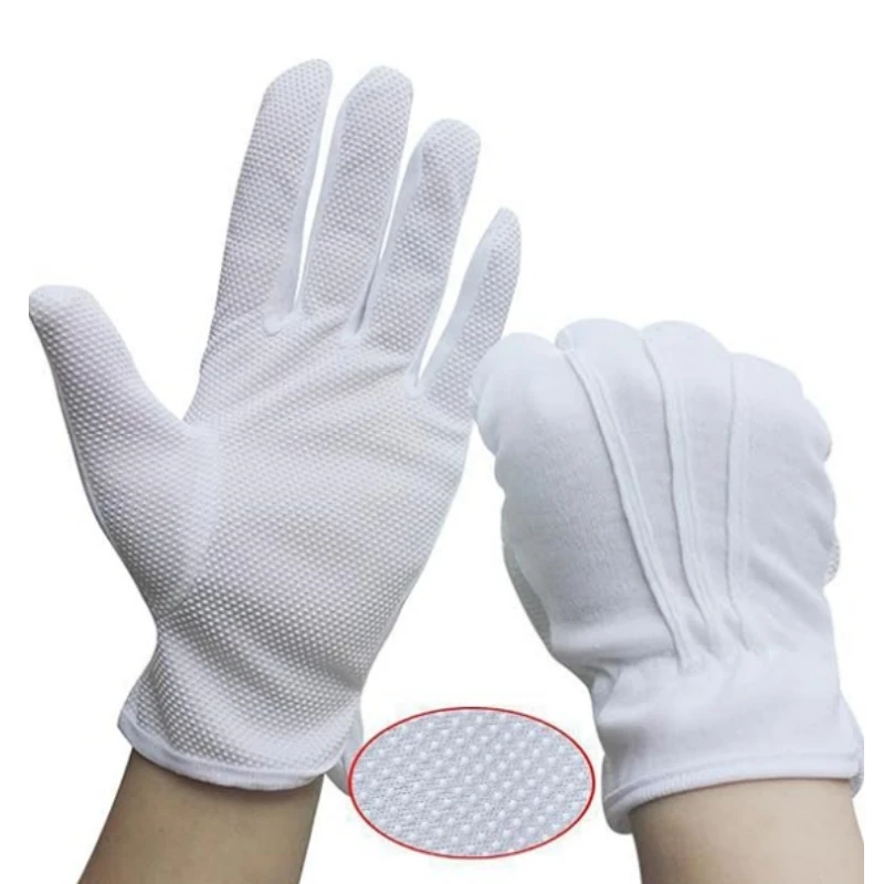 2/6Pairs White Work Gloves for Men Women Non Slip Grip Dots Cotton Gloves for Costume Guard Tuxedo Formal Jewelry Inspection
2/6Pairs White Work Gloves for Men Women Non Slip Grip Dots Cotton Gloves for Costume Guard Tuxedo Formal Jewelry Inspection