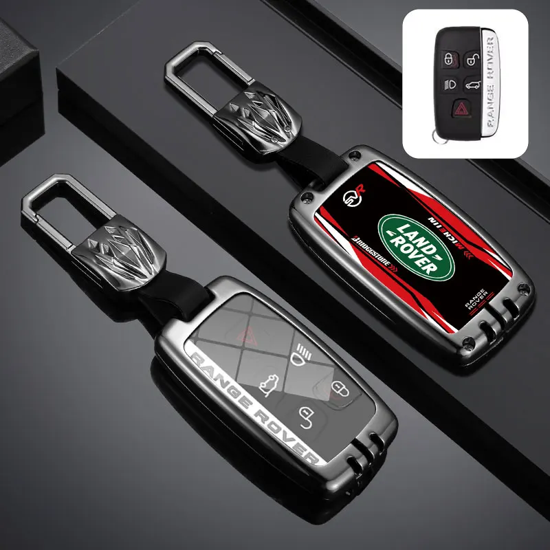 Car Racing Style Design Key Case Cover Shell for Land Rover Range Rover Sport Evoque Freelander Velar Discovery 4 Accessories