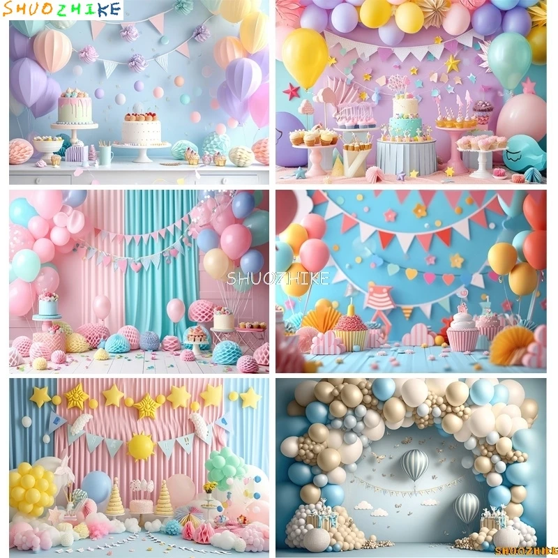 Baby Shower Decoration Birthday Party Photography Backdrops Props Balloons Arch Children Newborn Photo Studio Background BS-02
Baby Shower Decoration Birthday Party Photography Backdrops Props Balloons Arch Children Newborn Photo Studio Background BS-02