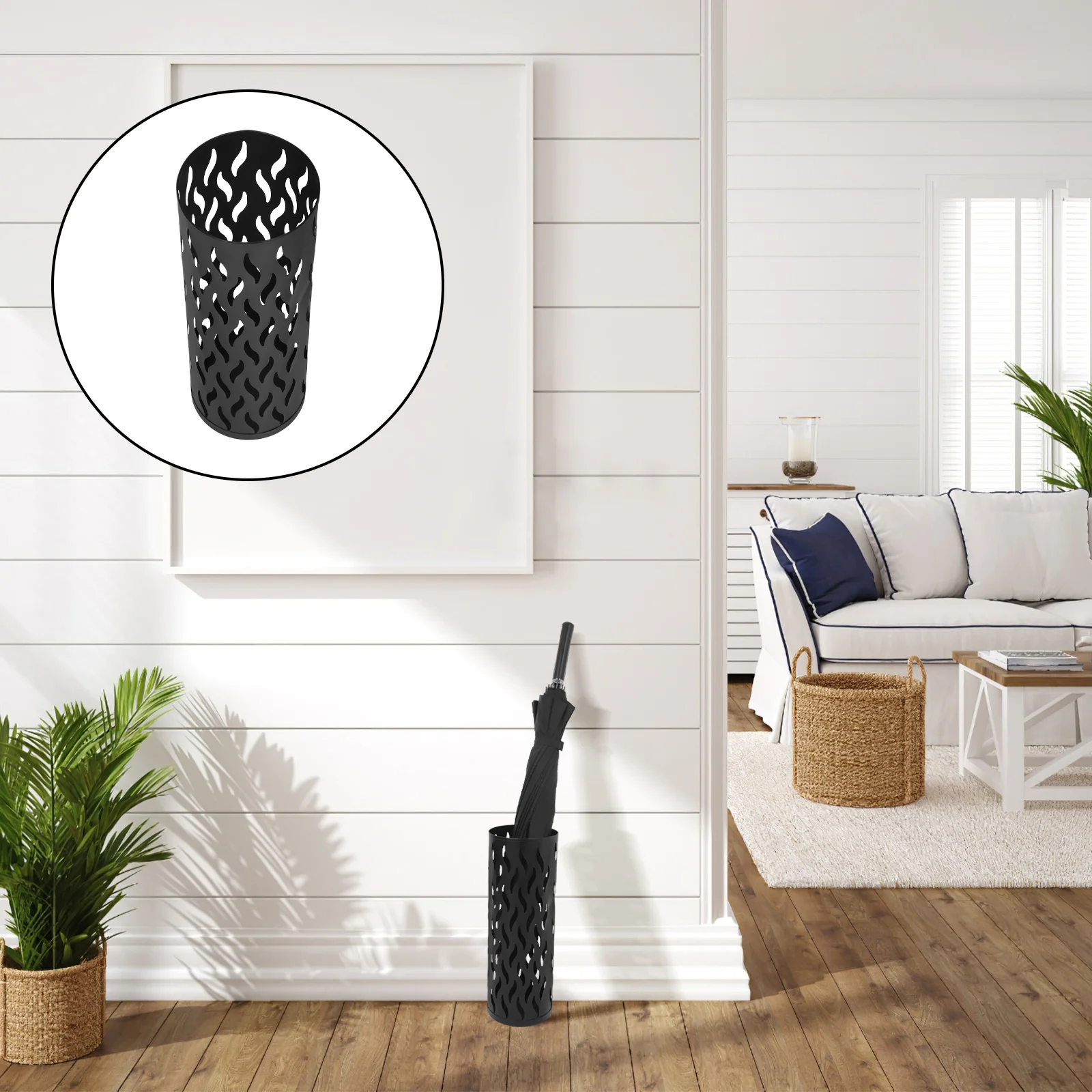 Metal Round Umbrella Stand Rack Hollow Design Iron Storage Container Quick Drying For Entryway Home Garden Bathroom
Metal Round Umbrella Stand Rack Hollow Design Iron Storage Container Quick Drying For Entryway Home Garden Bathroom