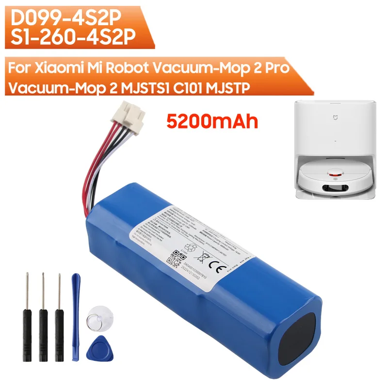 MJSTP D099-4S2P For Xiaomi MIJIA Sweeping Robot Pro Pro2 MJSTS1 C101 Rechargeable Lithium Battery
MJSTP D099-4S2P For Xiaomi MIJIA Sweeping Robot Pro Pro2 MJSTS1 C101 Rechargeable Lithium Battery