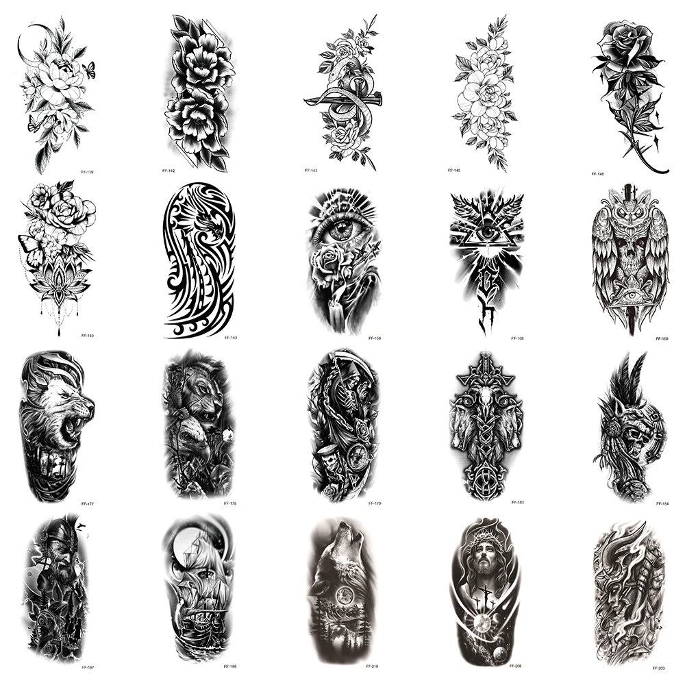 20Pcs/Set,Waterproof Temporary Tattoos Stickers,Water Transfer Decals,Wolf Eye Lion Totem Flower,Makeup Body Art for Girl Women
20Pcs/Set,Waterproof Temporary Tattoos Stickers,Water Transfer Decals,Wolf Eye Lion Totem Flower,Makeup Body Art for Girl Women
