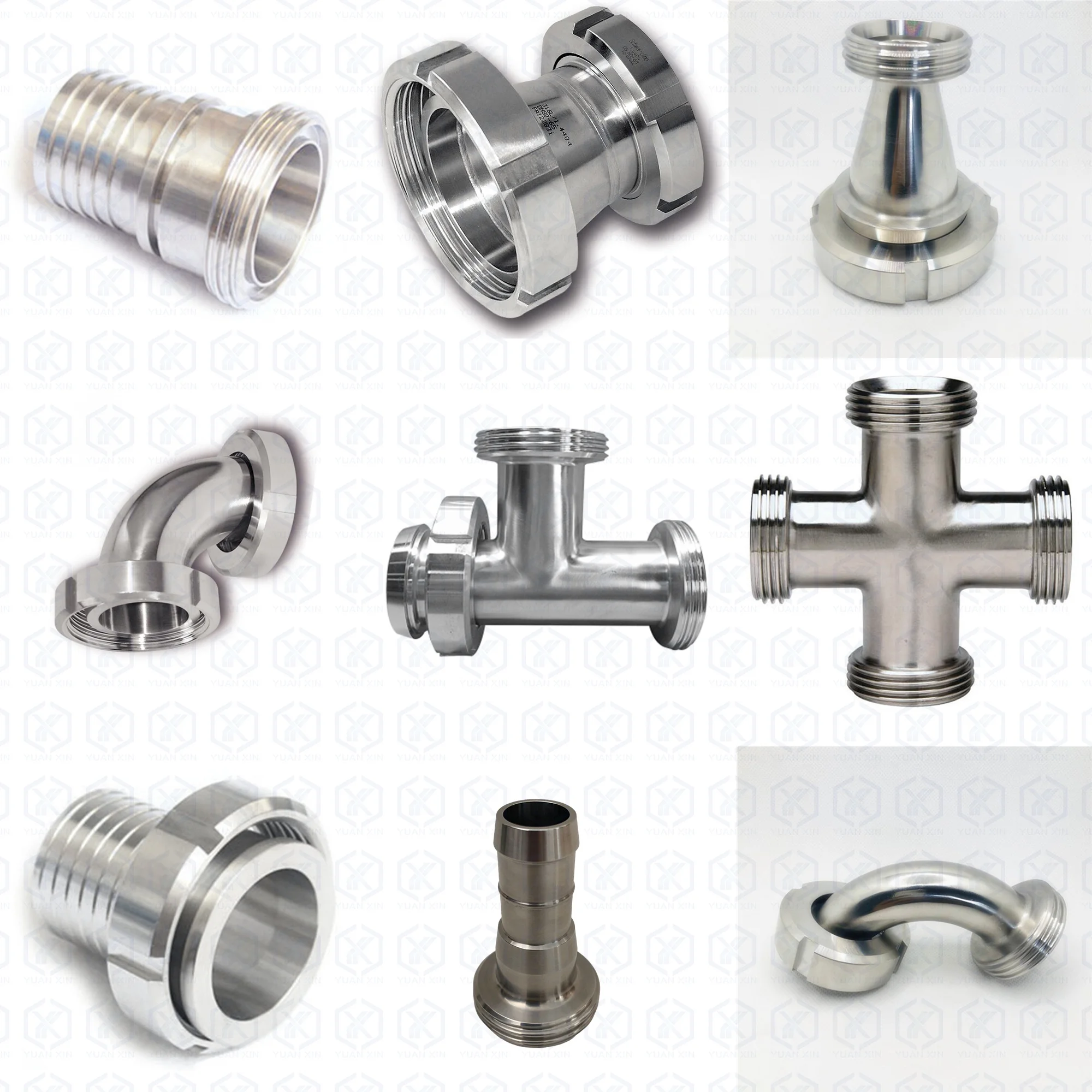 Non-standard custom DIN11851 male and female fittings, joints, and valves (contact the seller for customization)
Non-standard custom DIN11851 male and female fittings, joints, and valves (contact the seller for customization)
