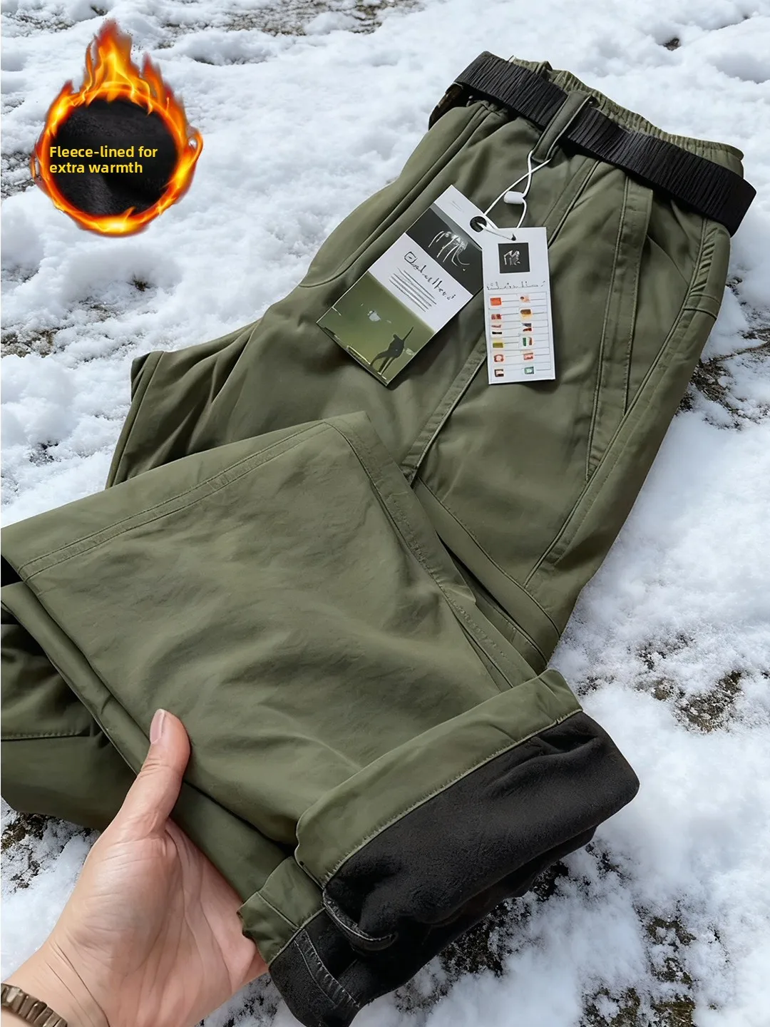 Thiened Fce Lined Soft ell Military een Trousers Men's Winter Cold Resistance Warm Outdoor Tee-Proof Straight Leg ...
Thiened Fce Lined Soft ell Military een Trousers Men's Winter Cold Resistance Warm Outdoor Tee-Proof Straight Leg ...
