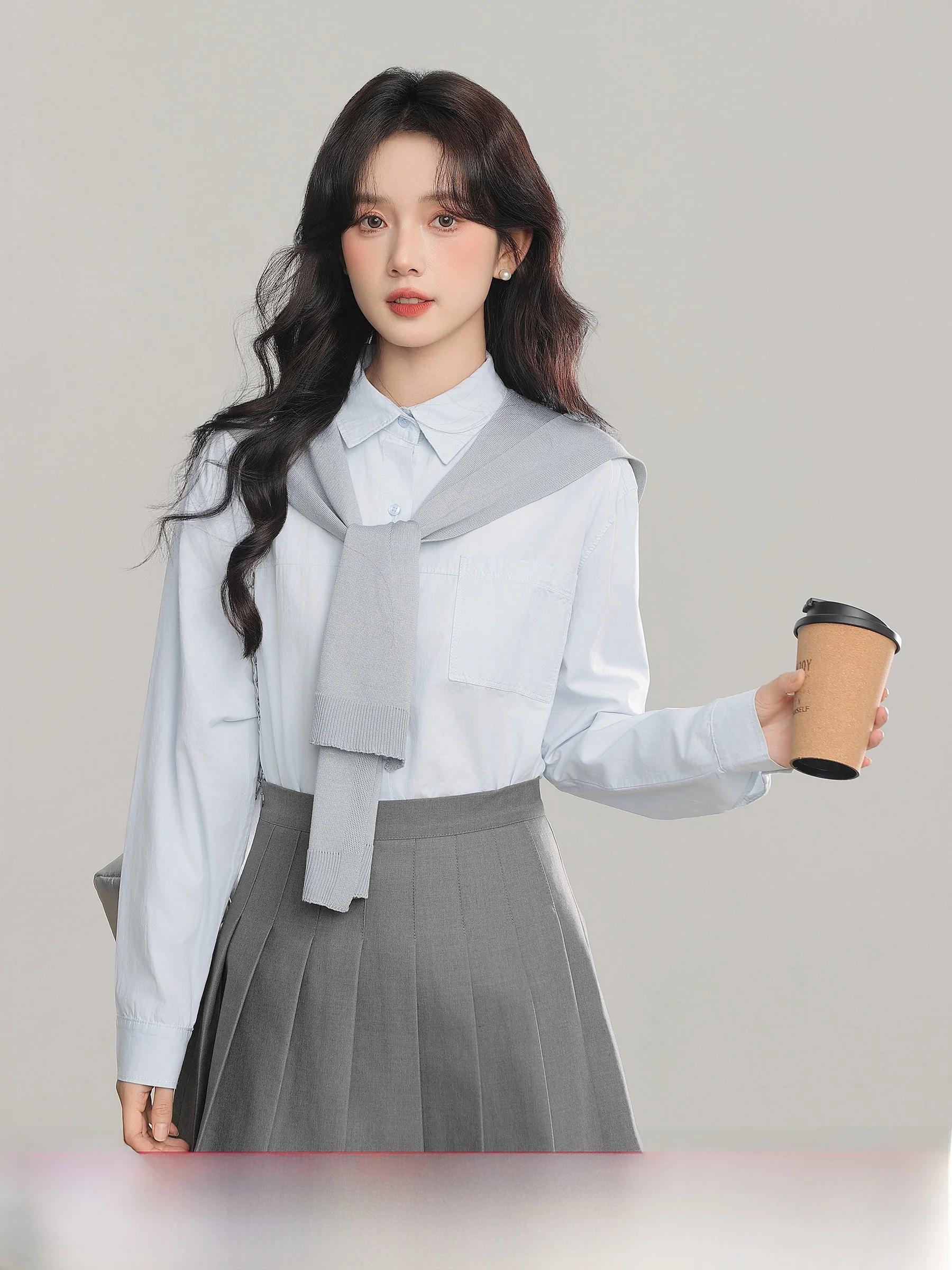 High Waist A-Line Skirt Women's Spring Season Gauze JK School Style Half-length Skirt Polyester Fiber Standard Fit
High Waist A-Line Skirt Women's Spring Season Gauze JK School Style Half-length Skirt Polyester Fiber Standard Fit