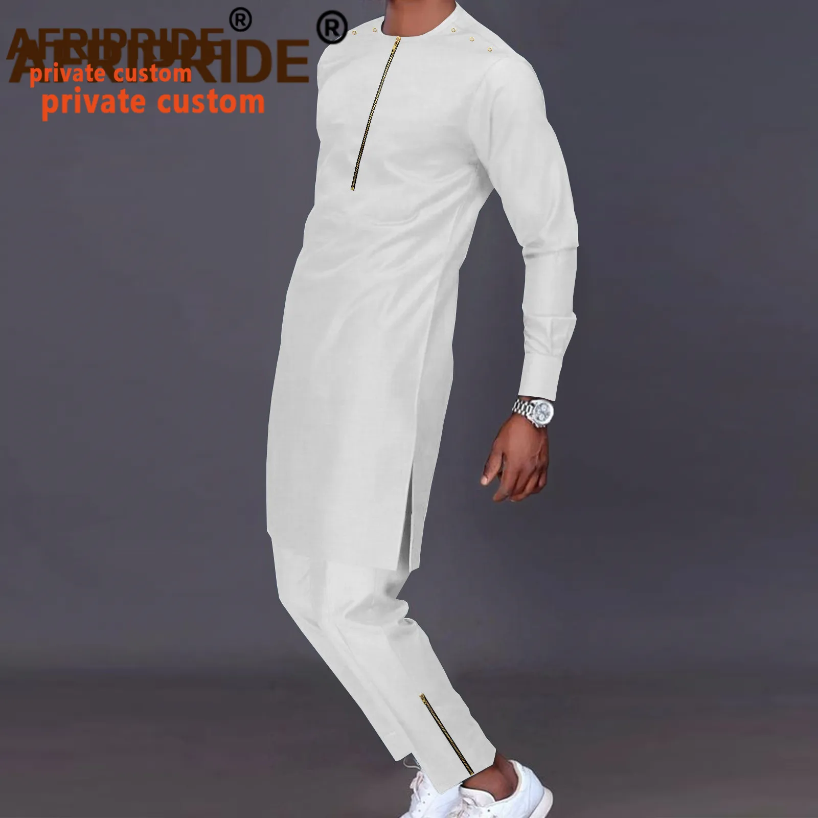 African Men Traditional Clothing Set Dashiki Zip Jacket and Pants 2 Piece Suit Blazer Outwear Wedding Evening Outfits A2116065
African Men Traditional Clothing Set Dashiki Zip Jacket and Pants 2 Piece Suit Blazer Outwear Wedding Evening Outfits A2116065
