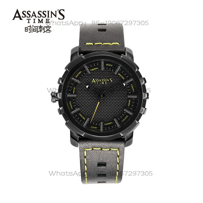 Time Assassin's time "Assassin's Army" waterproof leather watch men's watch
Time Assassin's time "Assassin's Army" waterproof leather watch men's watch