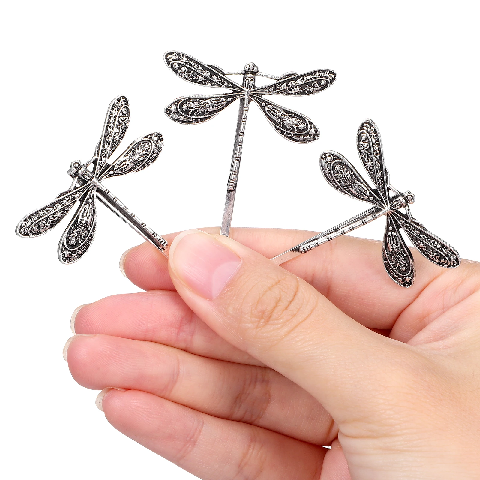 4pcs Vintage Dragonfly Hairpins Silver Alloy Clips Wedding Party Hairstyle Accessories Retro Barrettes Durable Long Use
4pcs Vintage Dragonfly Hairpins Silver Alloy Clips Wedding Party Hairstyle Accessories Retro Barrettes Durable Long Use