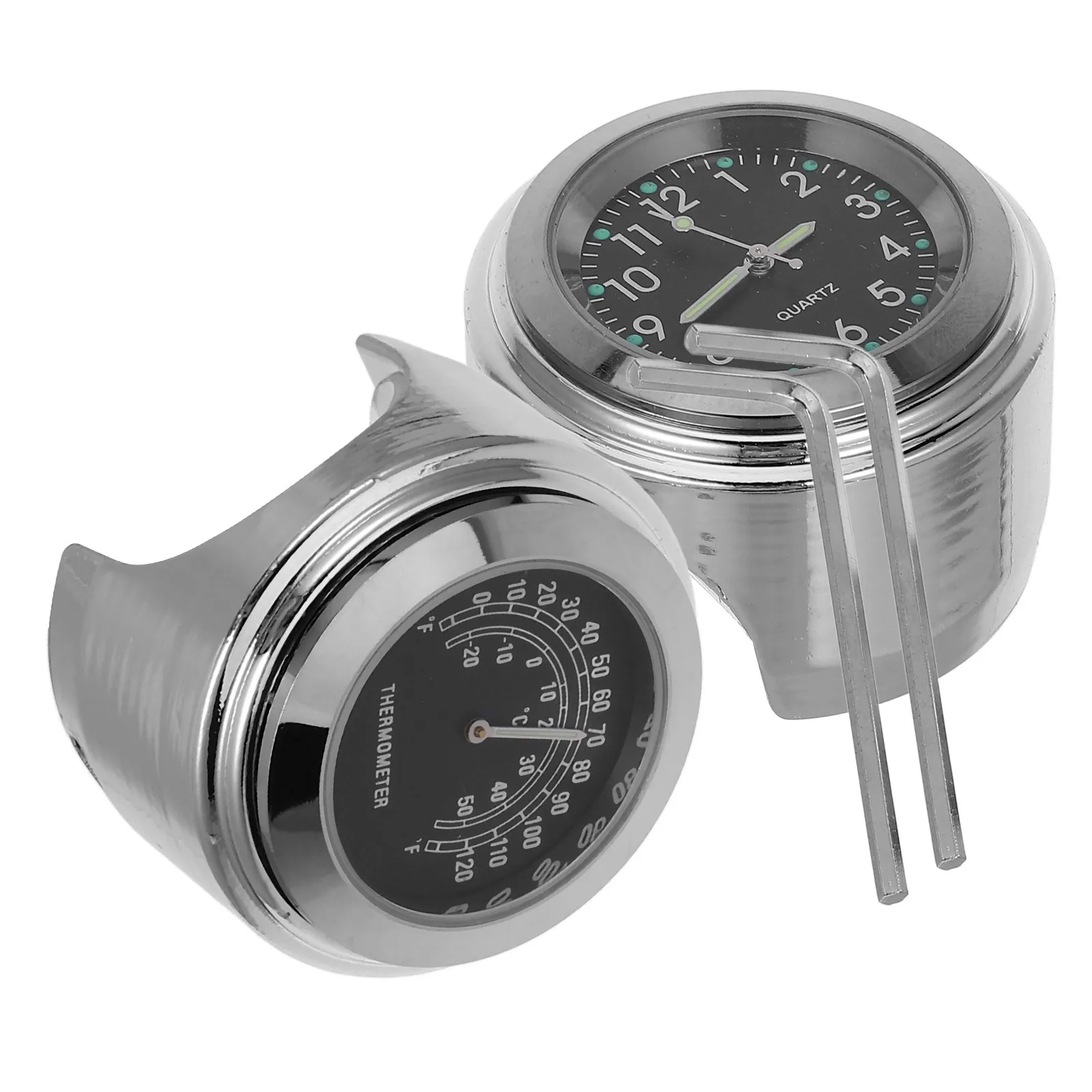 2Pcs Motorcycle Clock Thermometer Aluminum Alloy Waterproof Anti-Rust for 22-25mm Motorcycle Clock and Thermometer
2Pcs Motorcycle Clock Thermometer Aluminum Alloy Waterproof Anti-Rust for 22-25mm Motorcycle Clock and Thermometer