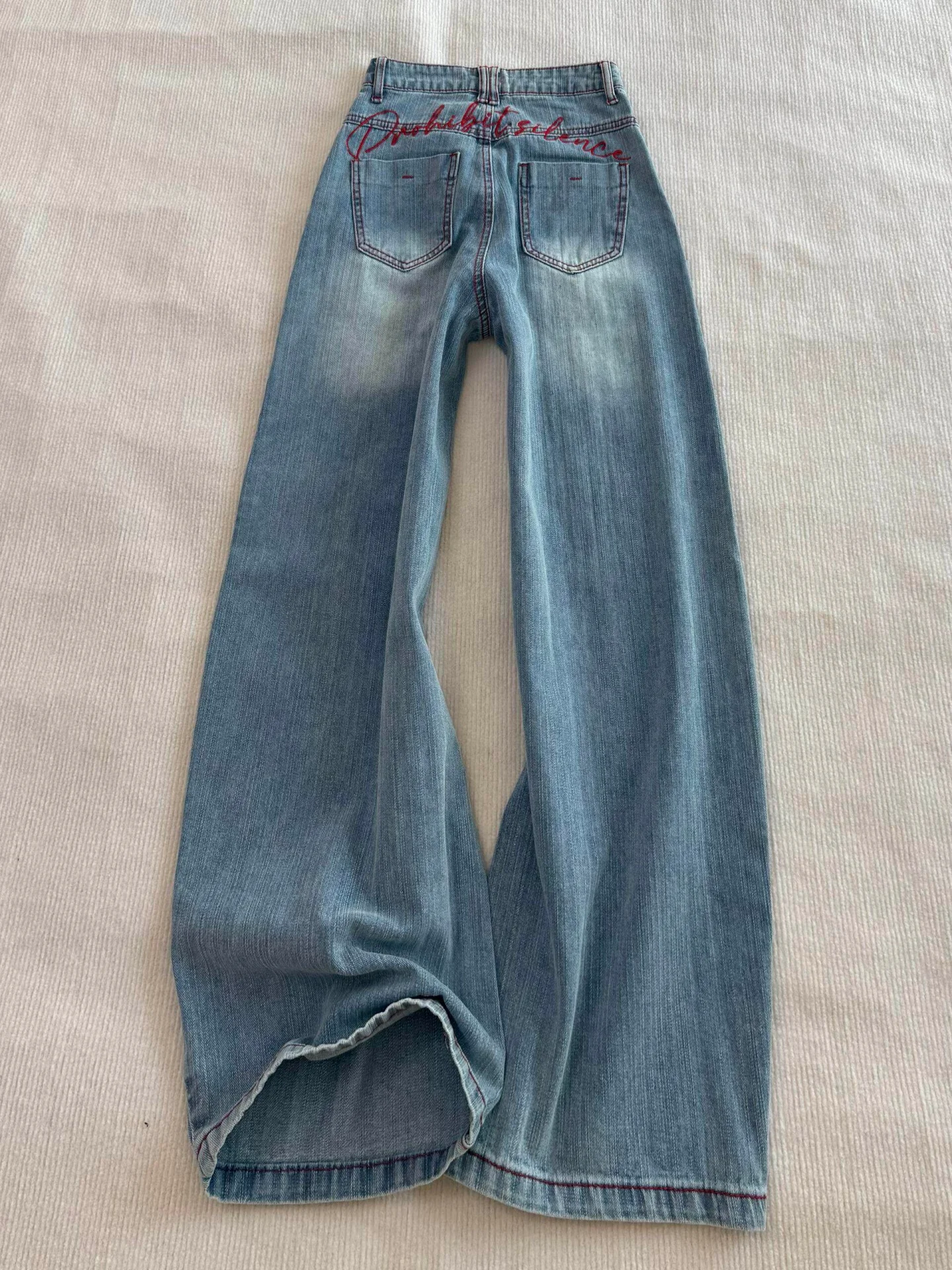 Blue Washed Texture Wide Leg Denim Jeans Women's Summer New High Waist Loose Slimming Drapey Versatile Floor-Length Pants
Blue Washed Texture Wide Leg Denim Jeans Women's Summer New High Waist Loose Slimming Drapey Versatile Floor-Length Pants