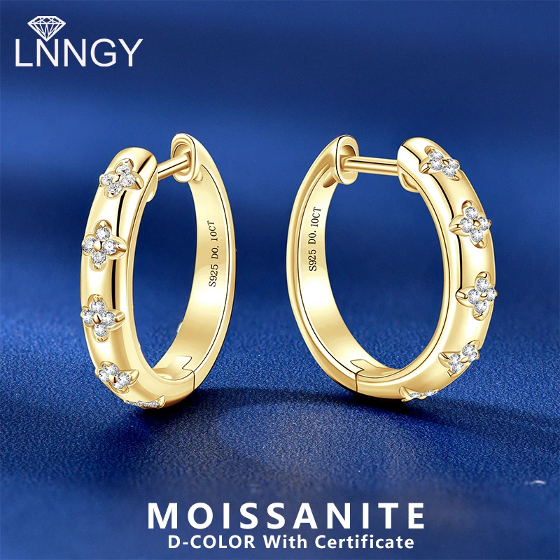 Сертифицированные Lnngy серьги-кольца с муассанитом и четырьмя листами клевера Oorbellen Zilver, серьги-кольца из стерлингового серебра 925 пробы для женщин, ювелирные изделия в подарок
Сертифицированные Lnngy серьги-кольца с муассанитом и четырьмя листами клевера Oorbellen Zilver, серьги-кольца из стерлингового серебра 925 пробы для женщин, ювелирные изделия в подарок