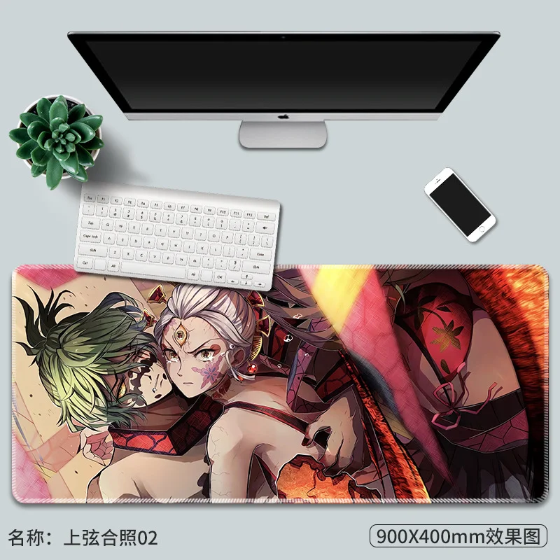 Коврик для мыши в стиле аниме Demon Slayer, игровой настольный коврик, большой коврик для клавиатуры, очень большой настольный коврик Kokushibo Mitsuri Nezuko, аксессуары для геймеров
Коврик для мыши в стиле аниме Demon Slayer, игровой настольный коврик, большой коврик для клавиатуры, очень большой настольный коврик Kokushibo Mitsuri Nezuko, аксессуары для геймеров