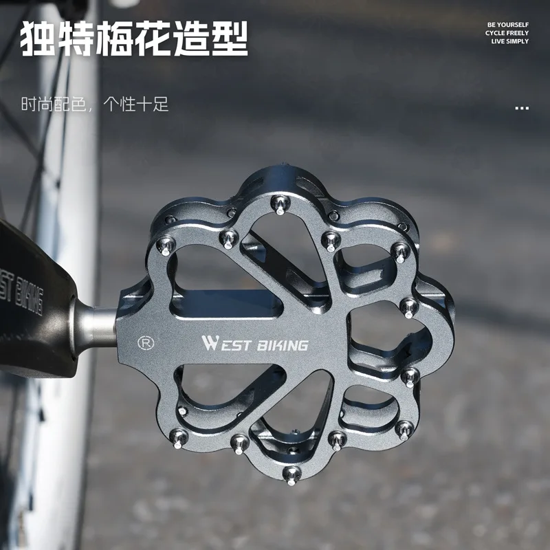 Aluminum Alloy Pelling Anti-slip Bearing Pedal Openwork-shaped Pedal Equipment Bicycle Pedal Q271
Aluminum Alloy Pelling Anti-slip Bearing Pedal Openwork-shaped Pedal Equipment Bicycle Pedal Q271