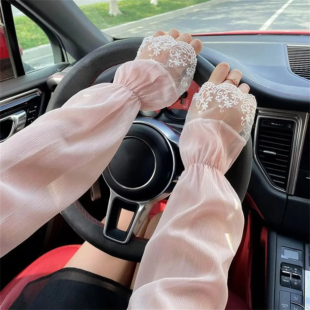 Fashion Sun Protection Lace Sleeve Breathable Fingerless Long Arm Sleeves Polyester Hand Sleeves Summer Arm Cover Girls
Fashion Sun Protection Lace Sleeve Breathable Fingerless Long Arm Sleeves Polyester Hand Sleeves Summer Arm Cover Girls