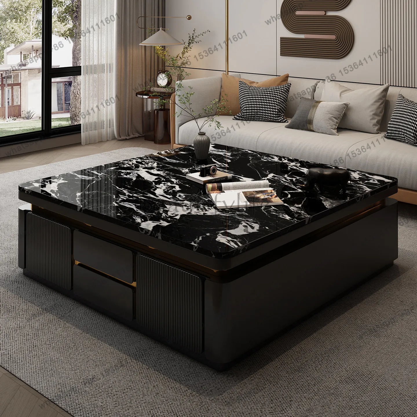 Новый журнальный столик 2025 года из массива дерева с квадратной столешницей из натурального мрамора, современный минимализм
Новый журнальный столик 2025 года из массива дерева с квадратной столешницей из натурального мрамора, современный минимализм