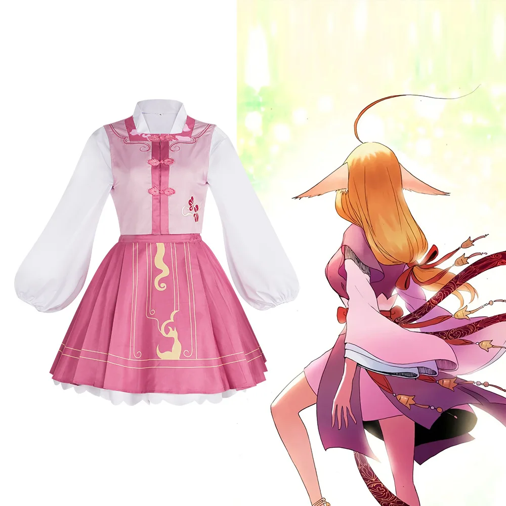 Fox Spirit Little Red Costume Tu Shan Honghong And Tu Shan Susu Lolita Pink Dress Cosplay Halloween Anime Costume
Fox Spirit Little Red Costume Tu Shan Honghong And Tu Shan Susu Lolita Pink Dress Cosplay Halloween Anime Costume