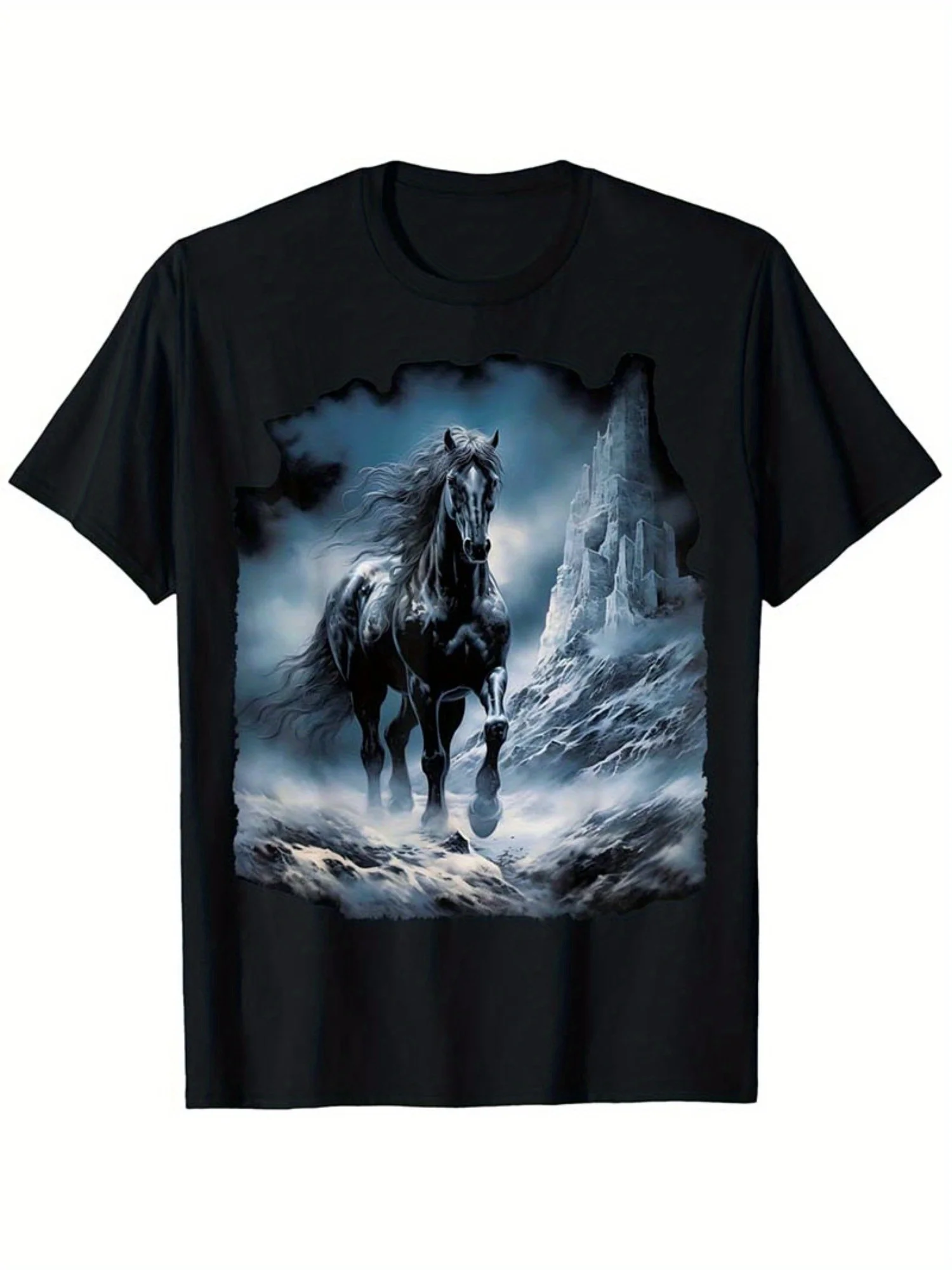 Beautiful Black Horse Running through the Snow T-Shirt Unisex Streetwear Tops 2026 Graphic Pullovers
Beautiful Black Horse Running through the Snow T-Shirt Unisex Streetwear Tops 2026 Graphic Pullovers