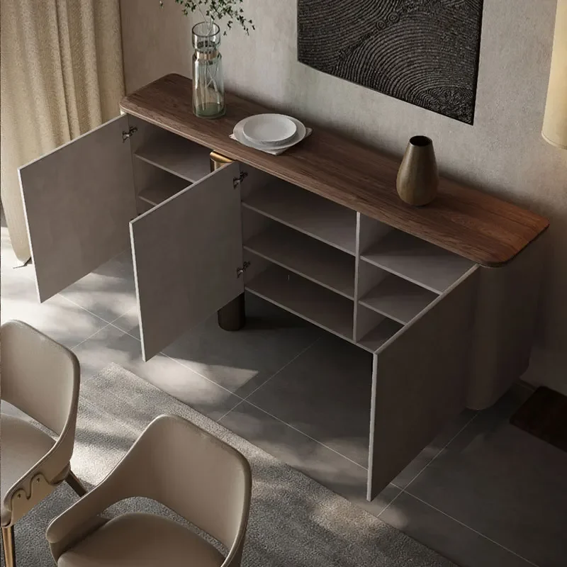 JJModern Light Роскошный обеденный боковой шкаф из цельного дерева Большой плоский шкаф для хранения чая из североамериканского ореха для гостиной
JJModern Light Роскошный обеденный боковой шкаф из цельного дерева Большой плоский шкаф для хранения чая из североамериканского ореха для гостиной