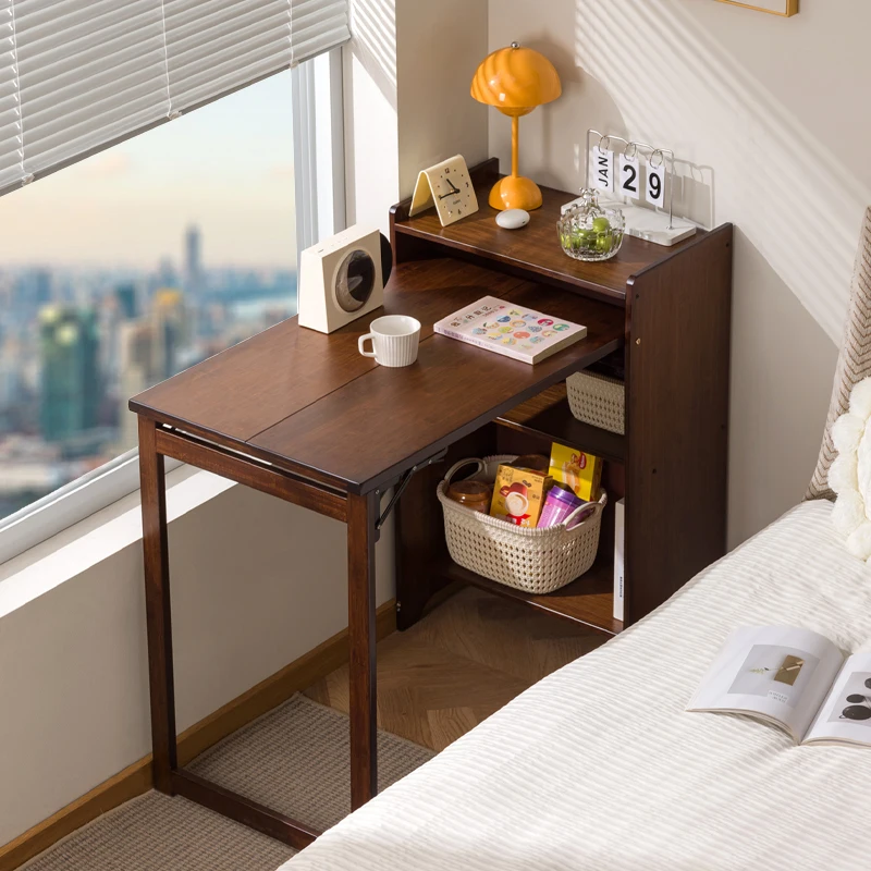 Folding desk bookcase integrated small apartment bedroom computer table household student children study table study desk
Folding desk bookcase integrated small apartment bedroom computer table household student children study table study desk