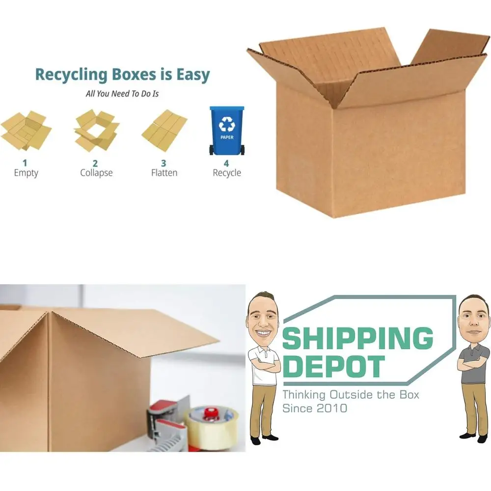 200-Pack 6x4x4 Corrugated Cardboard Boxes for Shipping, Packing, and Moving
200-Pack 6x4x4 Corrugated Cardboard Boxes for Shipping, Packing, and Moving