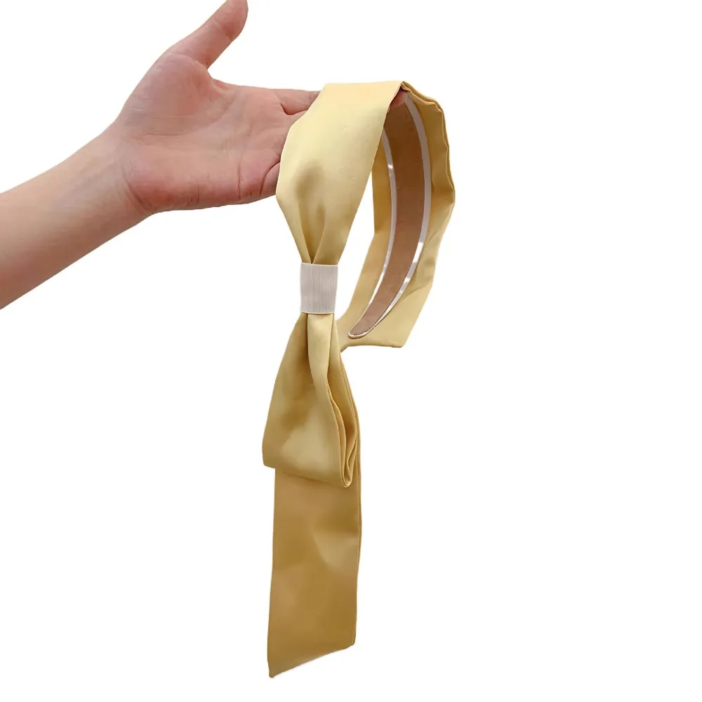 Temperament Bow Ribbon Hair Band Korean Style Fairy Bow Headband Solid Color Hair Accessories Hair Hoop Women
Temperament Bow Ribbon Hair Band Korean Style Fairy Bow Headband Solid Color Hair Accessories Hair Hoop Women