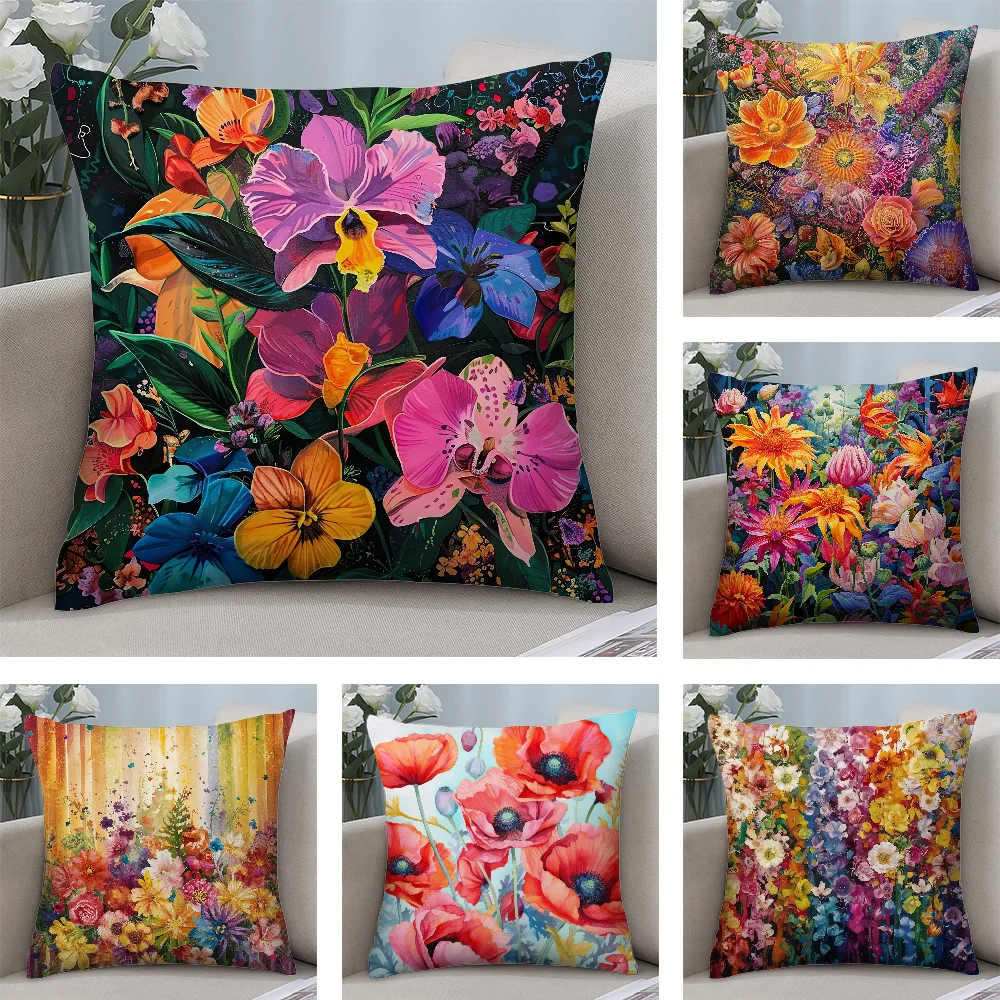 Stunning Colorful Floral Pillow Case Short Plush Pillow Covers Sofa Decorative Gift Home Double-sided Printing Cushion Cover
Stunning Colorful Floral Pillow Case Short Plush Pillow Covers Sofa Decorative Gift Home Double-sided Printing Cushion Cover