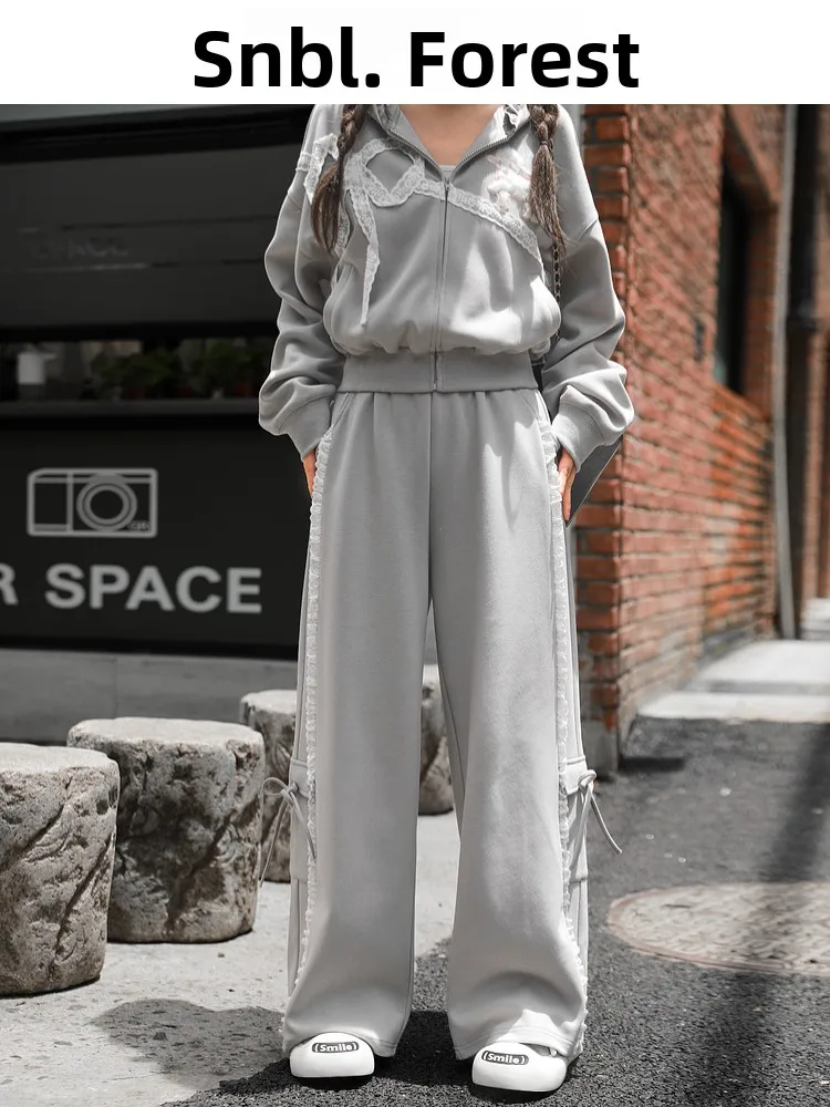 Original Ballet Sport Style Casual Pants Women High Waist Wide Leg Lace Trim Spring Autumn New Arrival Ladies Fashion
Original Ballet Sport Style Casual Pants Women High Waist Wide Leg Lace Trim Spring Autumn New Arrival Ladies Fashion