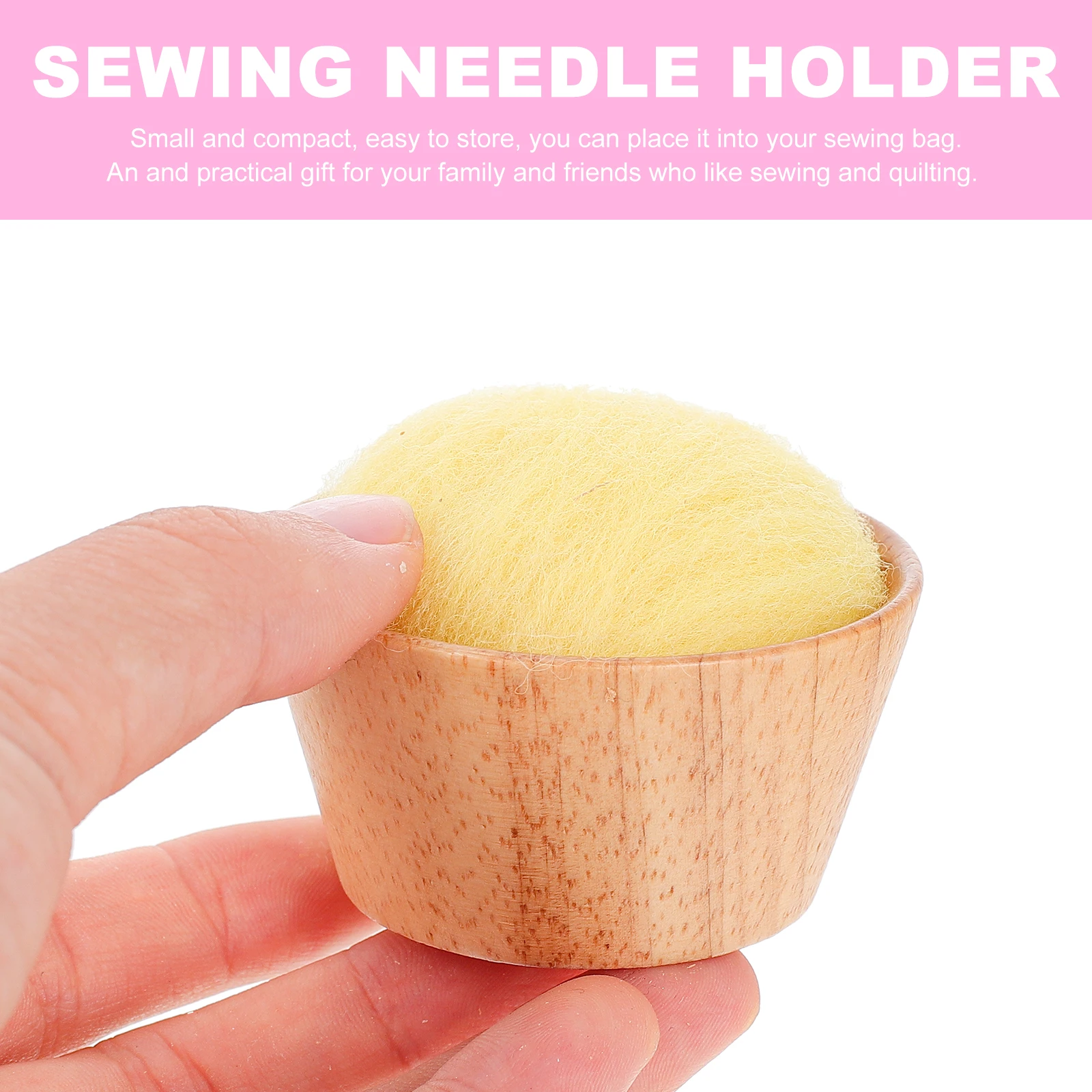 Semi circular Needle Thread Box Wooden Base Wool Ball Pincushion Portable Sewing Needle Holder Compact Storage Tool for Family
Semi circular Needle Thread Box Wooden Base Wool Ball Pincushion Portable Sewing Needle Holder Compact Storage Tool for Family