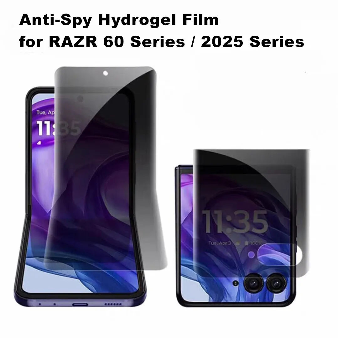 Matte HD Outer Inner Anti-Spy Screen Protector For Motorola MOTO Razr 60 Ultra RAZR50 2025 2024 Soft Privacy Film Bubble-Free
Matte HD Outer Inner Anti-Spy Screen Protector For Motorola MOTO Razr 60 Ultra RAZR50 2025 2024 Soft Privacy Film Bubble-Free