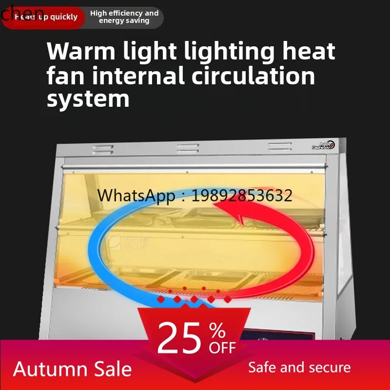 thermal insulation display cabinet electric heating constant temperature fresh-keeping fried tart shop cooked food cabinet
thermal insulation display cabinet electric heating constant temperature fresh-keeping fried tart shop cooked food cabinet