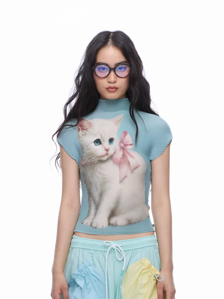 MOF Girl Pleated irt Светло-Голубой Белый Принт Slim Fit Крутая Персональная Футболка ort Sve Casual Sle Полиэфирная Ткань
MOF Girl Pleated irt Светло-Голубой Белый Принт Slim Fit Крутая Персональная Футболка ort Sve Casual Sle Полиэфирная Ткань