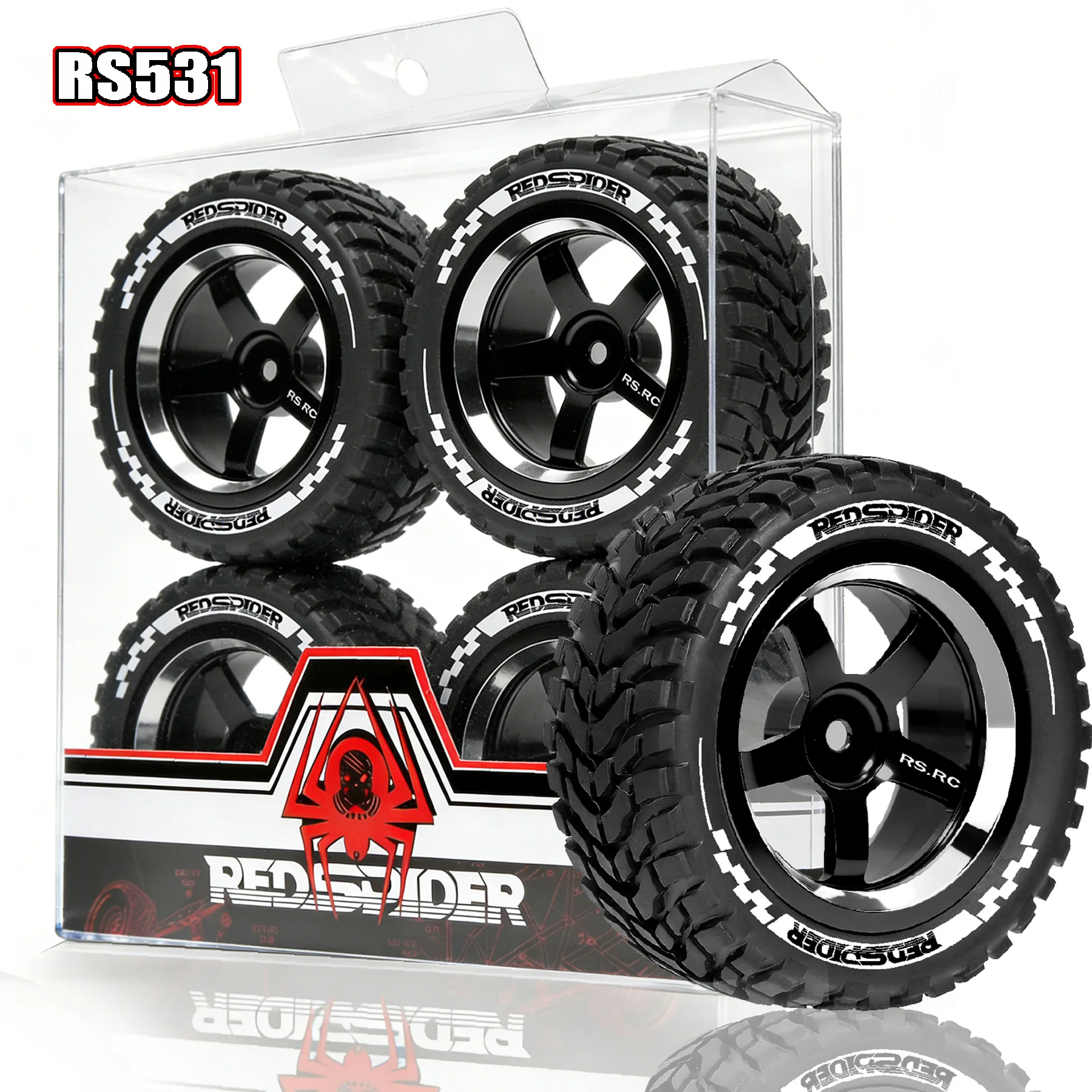 RED SPIDER 4pcs 1/10 RC Rally Wheels 76.2mm w/Rubber Tires - Universal Fitfor HSP 94122 94123 Tamiya TT02 HPI Kyosho Sakura CS
RED SPIDER 4pcs 1/10 RC Rally Wheels 76.2mm w/Rubber Tires - Universal Fitfor HSP 94122 94123 Tamiya TT02 HPI Kyosho Sakura CS