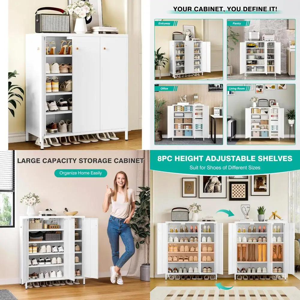 Металлический шкаф для обуви с 3 дверцами и 5 полками — широкое решение для хранения вещей для прихожей, съемными полками, прочная металлическая конструкция
Металлический шкаф для обуви с 3 дверцами и 5 полками — широкое решение для хранения вещей для прихожей, съемными полками, прочная металлическая конструкция