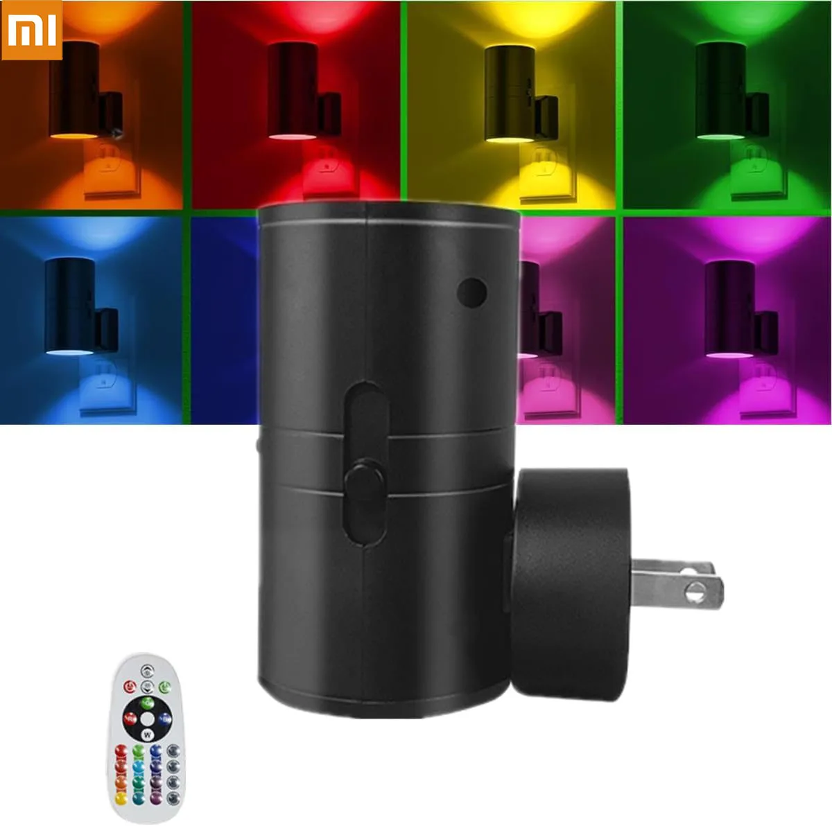 Xiaomi Night Light Plug Into Wall EU US UK Plug In Night Lamp With 16 Colors LED Light Sensor Remote Control For Bedroom Decor
Xiaomi Night Light Plug Into Wall EU US UK Plug In Night Lamp With 16 Colors LED Light Sensor Remote Control For Bedroom Decor