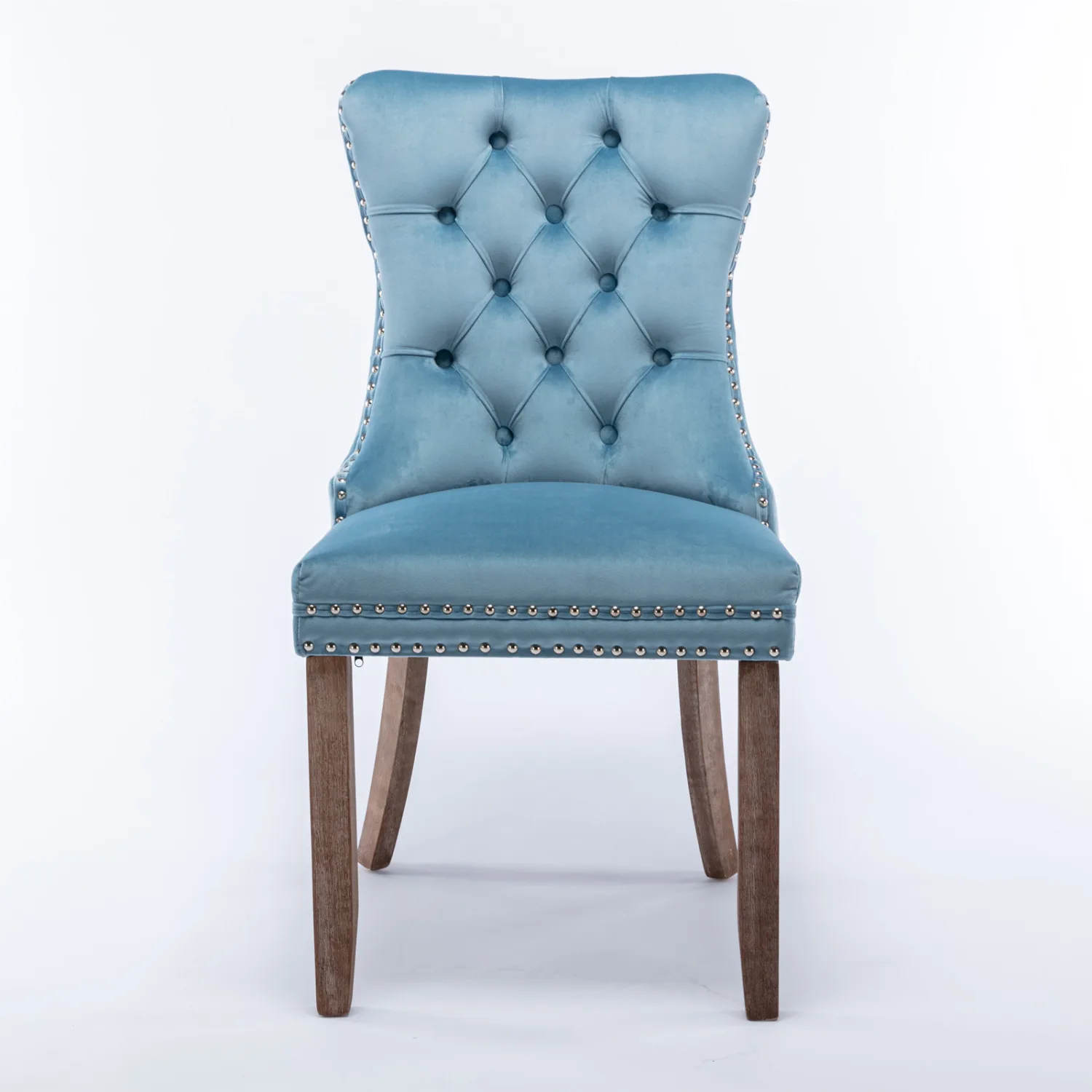 Nikki Collection Modern, High-end Tufted Solid Wood Contemporary Velvet Upholstered Dining Chair with Wood Legs Nailhead Trim 2-
Nikki Collection Modern, High-end Tufted Solid Wood Contemporary Velvet Upholstered Dining Chair with Wood Legs Nailhead Trim 2-